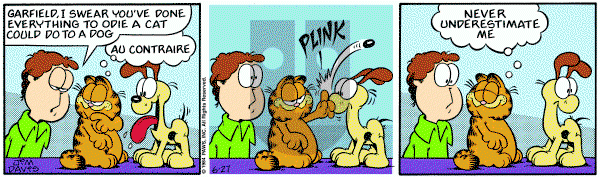 Garfield on Wednesday June 27, 1984 Comic Strip