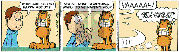 Garfield - Thursday March 5, 2009 Comic Strip