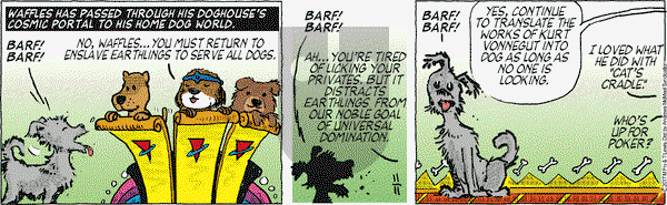 Over the Hedge on Saturday November 11, 2017 Comic Strip