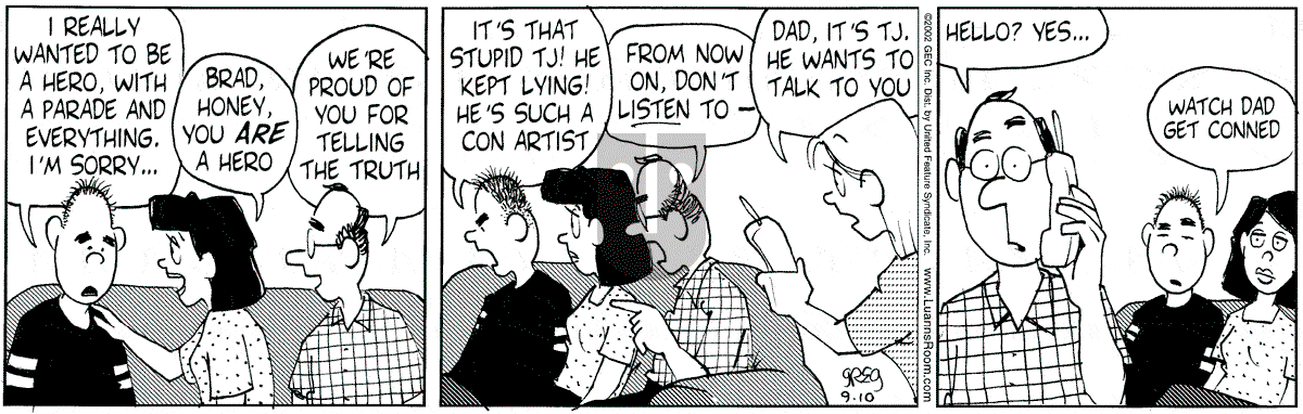 Luann - Tuesday September 10, 2002 Comic Strip