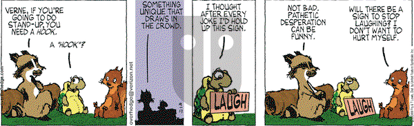 Over the Hedge on Wednesday September 17, 2008 Comic Strip
