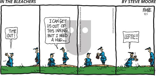 In the Bleachers on Sunday April 7, 2013 Comic Strip
