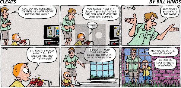 Cleats - Sunday July 13, 2008 Comic Strip