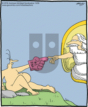 In the Bleachers on Saturday September 28, 2019 Comic Strip
