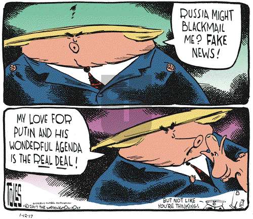 Tom Toles on Thursday January 12, 2017 Comic Strip