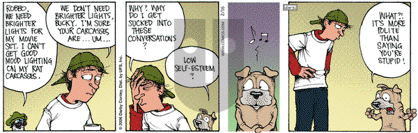 Get Fuzzy on Sunday February 19, 2006 Comic Strip