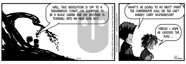 The Boondocks on Thursday July 11, 2002 Comic Strip