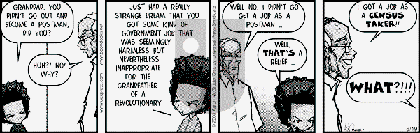 The Boondocks on Monday January 21, 2008 Comic Strip