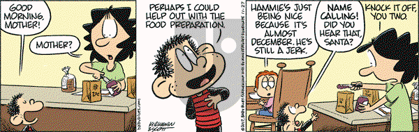 Baby Blues on Monday November 27, 2017 Comic Strip