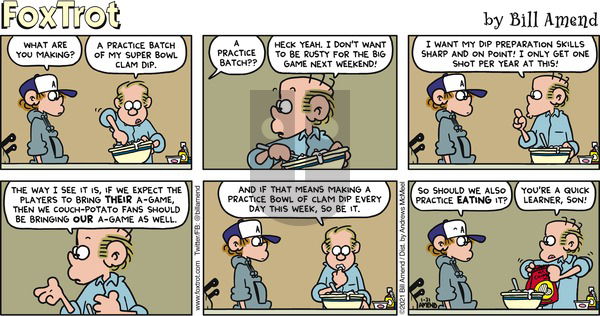 FoxTrot on Sunday January 31, 2021 Comic Strip