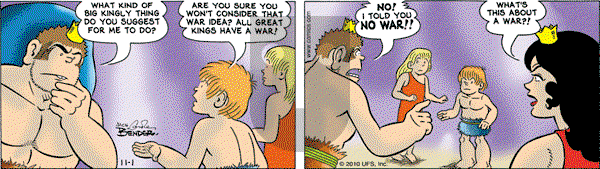Alley Oop on Monday November 1, 2010 Comic Strip