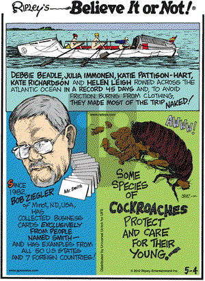 Ripley's Believe It or Not - Friday May 4, 2012 Comic Strip
