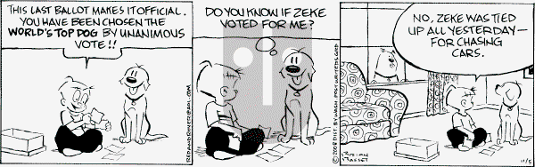 Red and Rover on Wednesday November 5, 2008 Comic Strip