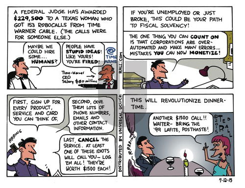 Ted Rall on Sunday July 12, 2015 Comic Strip