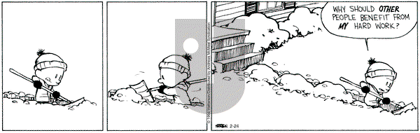 Calvin and Hobbes - Saturday February 24, 2024 Comic Strip