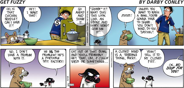Get Fuzzy on Sunday September 19, 2004 Comic Strip