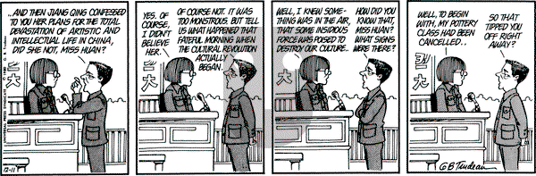 Doonesbury on Thursday December 11, 1980 Comic Strip