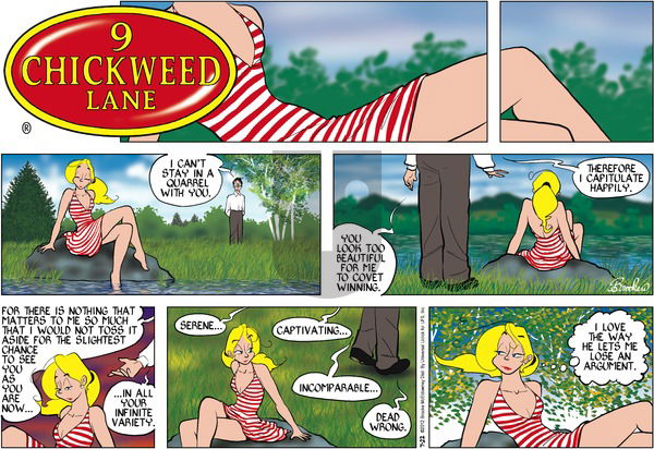 9 Chickweed Lane on Sunday July 22, 2012 Comic Strip