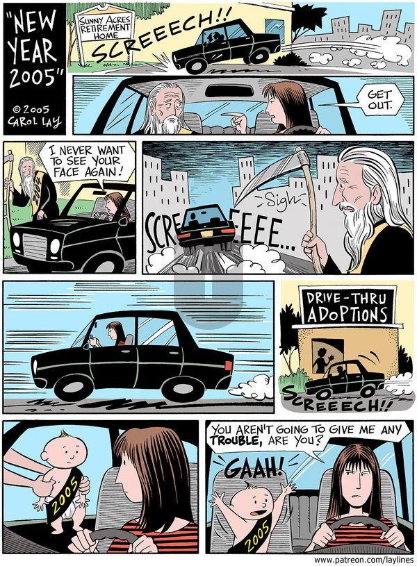 Lay Lines - Monday December 31, 2018 Comic Strip