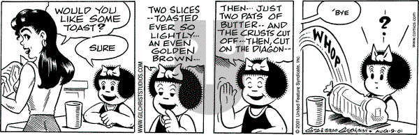 Nancy on Thursday August 9, 2001 Comic Strip