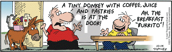 Frank and Ernest on Friday October 14, 2016 Comic Strip