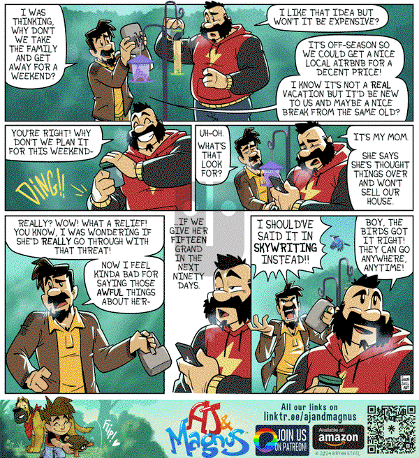 AJ and Magnus on Tuesday February 6, 2024 Comic Strip