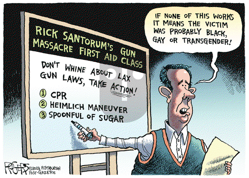 Rob Rogers on Wednesday March 28, 2018 Comic Strip
