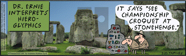Frank and Ernest on Saturday May 10, 2025 Comic Strip