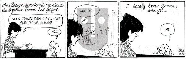 Luann on Tuesday October 8, 2002 Comic Strip