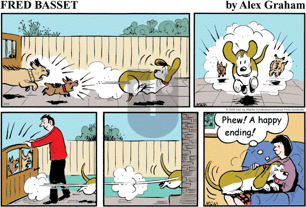 Fred Basset on Sunday March 29, 2009 Comic Strip