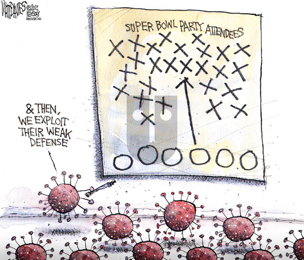 Matt Davies on Friday February 5, 2021 Comic Strip