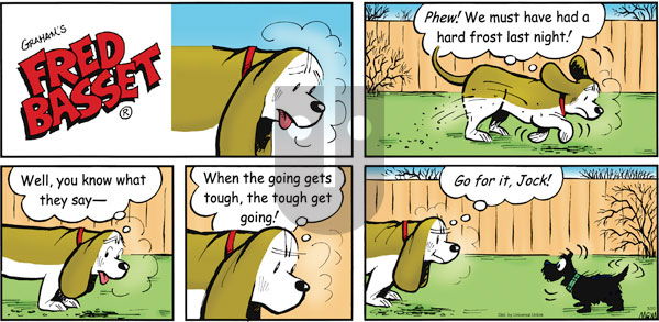 Fred Basset on Sunday March 20, 2011 Comic Strip