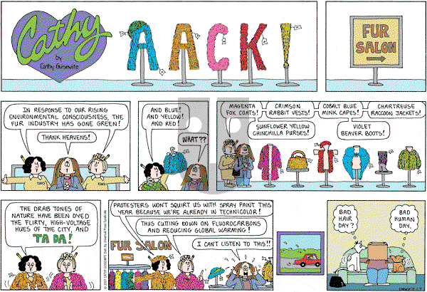 Cathy Classics - Sunday November 4, 2007 Comic Strip