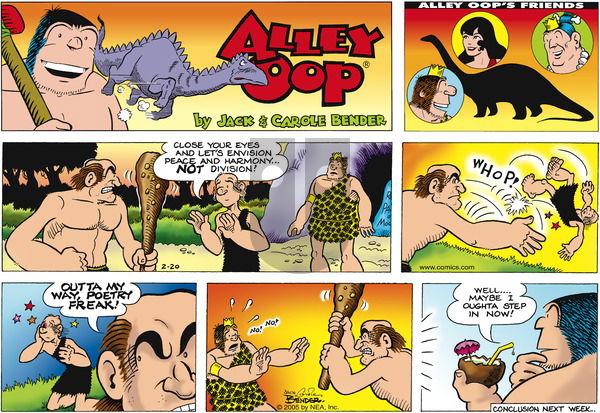 Alley Oop on Sunday February 20, 2005 Comic Strip