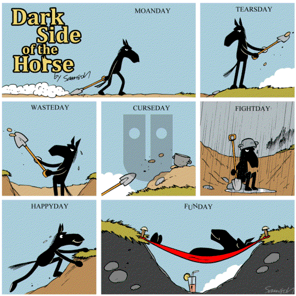 Dark Side of the Horse on Wednesday September 28, 2016 Comic Strip