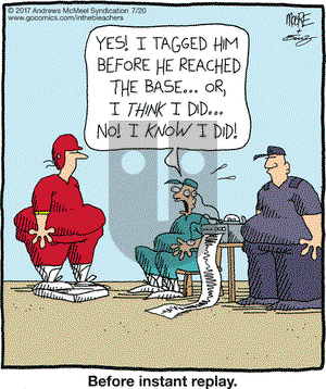 In the Bleachers on Thursday July 20, 2017 Comic Strip