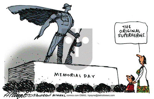 Henry Payne on Monday May 27, 2019 Comic Strip