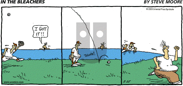 In the Bleachers - Sunday May 25, 2003 Comic Strip