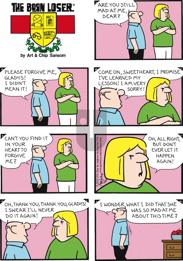 The Born Loser on Sunday July 6, 2025 Comic Strip
