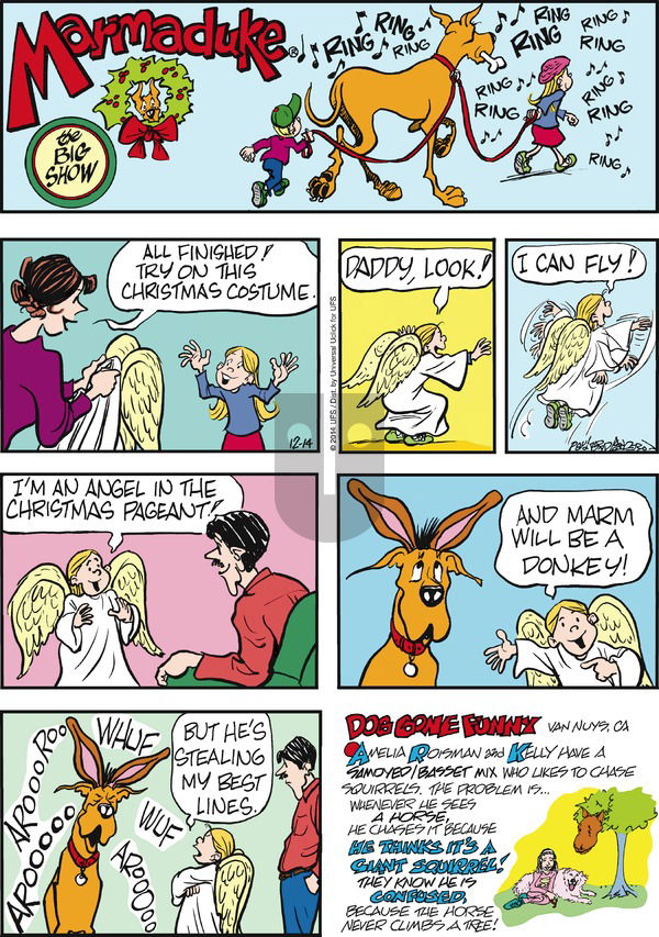 Marmaduke - Sunday December 14, 2014 Comic Strip