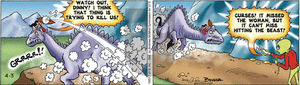 Alley Oop on Monday April 3, 2017 Comic Strip