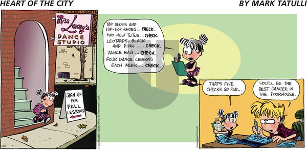 Heart of the City on Sunday October 9, 2016 Comic Strip