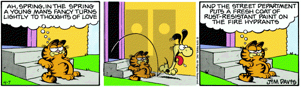 Garfield on Saturday April 7, 1979 Comic Strip
