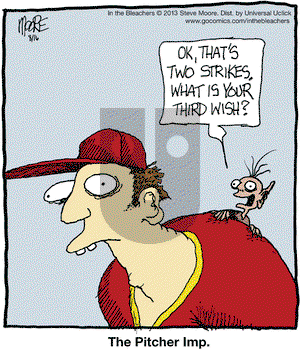In the Bleachers on Friday August 16, 2013 Comic Strip