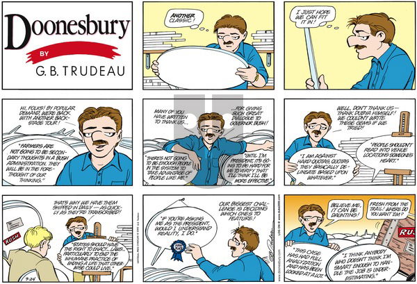 Doonesbury on Sunday September 24, 2000 Comic Strip