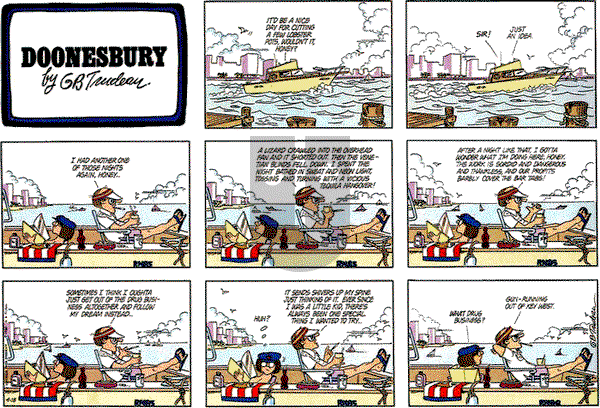 Doonesbury on Sunday April 18, 1982 Comic Strip