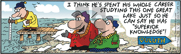 Frank and Ernest on Wednesday February 20, 2013 Comic Strip