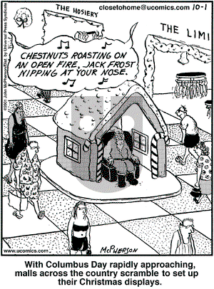 Close to Home on Monday October 1, 2001 Comic Strip