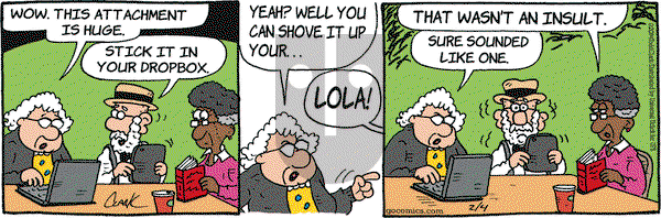 Lola on Tuesday February 4, 2014 Comic Strip
