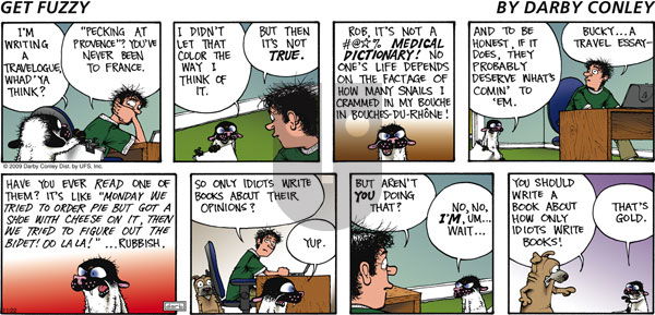 Get Fuzzy on Sunday November 22, 2009 Comic Strip